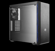 Cooler Master MasterBox MB600L w/ODD, 2xUSB3.0, 1x120Fan, w/o PSU, ATX, Black, w/Blue Trims , 